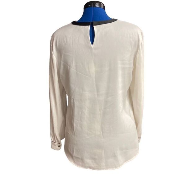 ANN TAYLOR Women’s White Long Sleeve Top Size Large - Picture 3 of 12